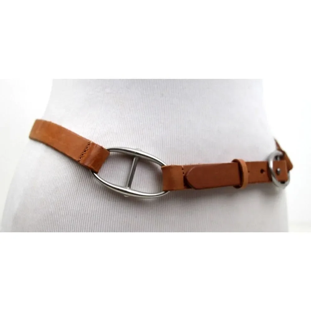 Old Navy TAN BROWN GENUINE LEATHER 3/4